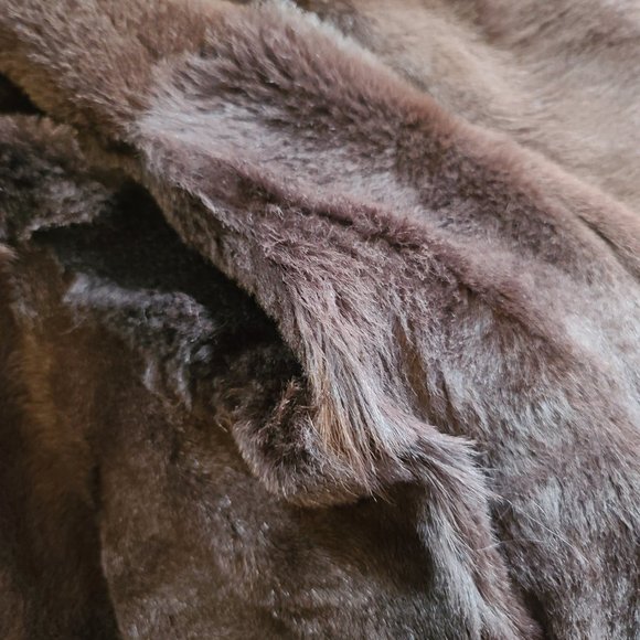 Chocolate Brown 100% Genuine Shearling/Suede Jacket - Picture 7 of 7